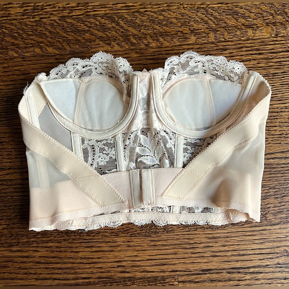 Flora Vintage Lace Up Bustier
